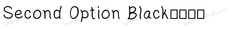 Second Option Black字体转换